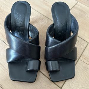 Leather Zara heels sandals